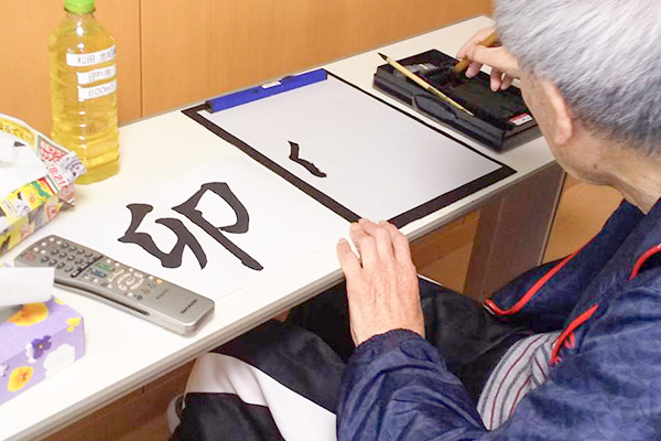 書初めイベントの様子